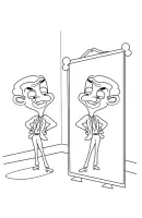Mr Bean kleurplaat 5